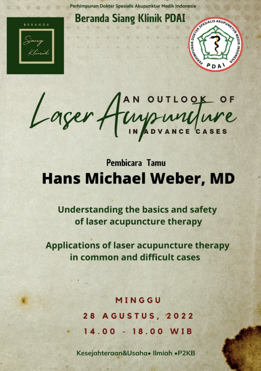 Beranda Siang Klinik Laser akupunktur - Perhimpunan Dokter Spesialis Akupunktur Medik Indonesia